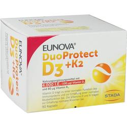 EUNOVA DuoProtect D3+K2 4000 I.E./80 myg Kapseln